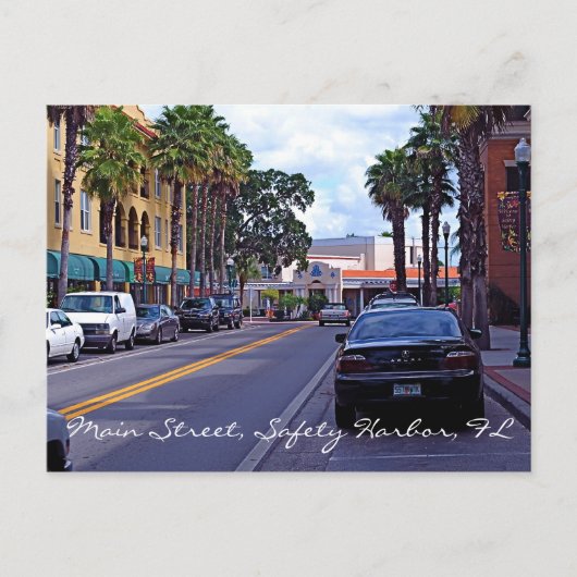 Main Street, Safety Harbour Briefkaart (Voorkant)