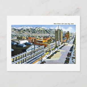 Main Street, Salt Lake City, Utah Briefkaart