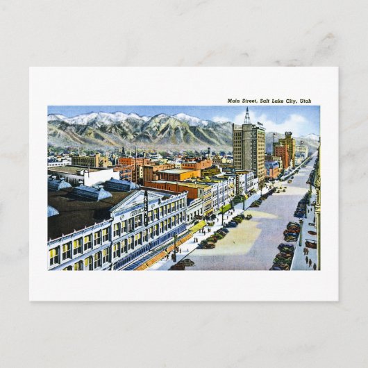 Main Street, Salt Lake City, Utah Briefkaart (Voorkant)