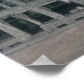 Main Street Scene met Horse Carriages en Poster (Hoek)