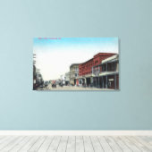 Main Street SceneWoodland, CA Canvas Afdruk (Insitu (Houten vloer))