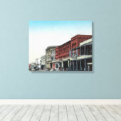 Main Street SceneWoodland, CA Canvas Afdruk (Insitu (Houten vloer))