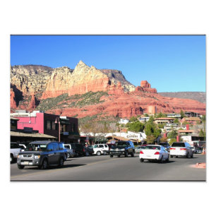 Main Street, Sedona Foto Afdruk