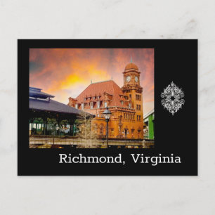 Main Street Station en treinstation Briefkaart