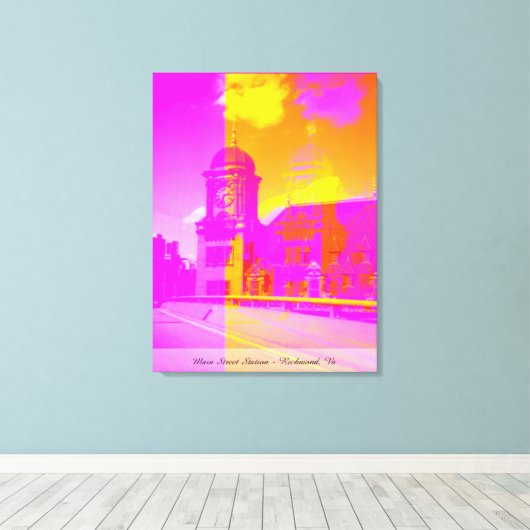 Main Street Station - Richmond, Va Canvas Afdruk (Insitu (Houten vloer))