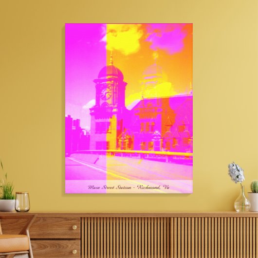 Main Street Station - Richmond, Va Canvas Afdruk (Insitu (Woonkamer))