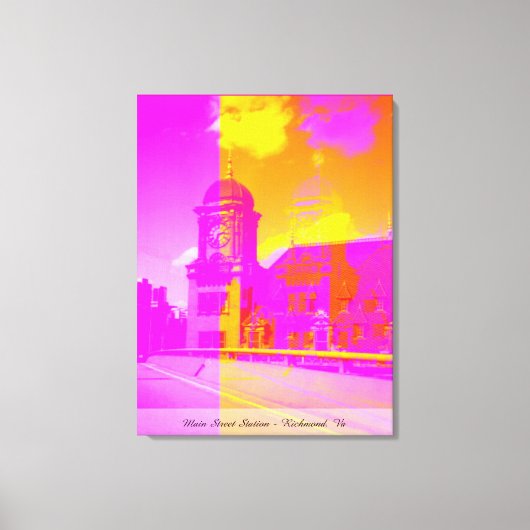 Main Street Station - Richmond, Va Canvas Afdruk (Voorkant)