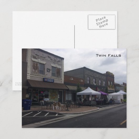 Main Street - Twin Herfsten Briefkaart (Voorkant / Achterkant)