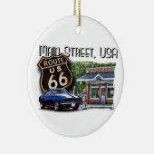 Main Street USA Camaro Scene Keramisch Ornament (Rechts)
