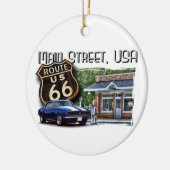 Main Street USA Camaro Scene Keramisch Ornament (Links)