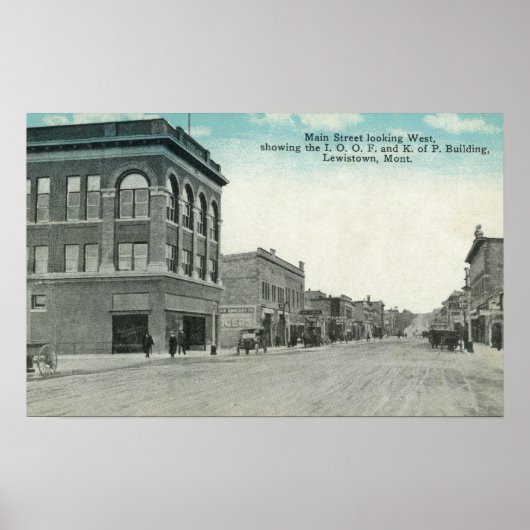 Main Street Watch WestLewiston, MT Poster (Voorkant)