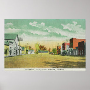 Main Street Zoekend NorthSheridan, MT Poster