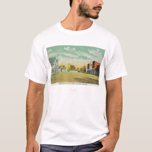 Main Street Zoekend NorthSheridan, MT T-shirt (Voorkant)