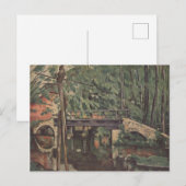 Maincy Bridge - Paul Cezanne - c1880 Feestdagenkaart (Voorkant / Achterkant)