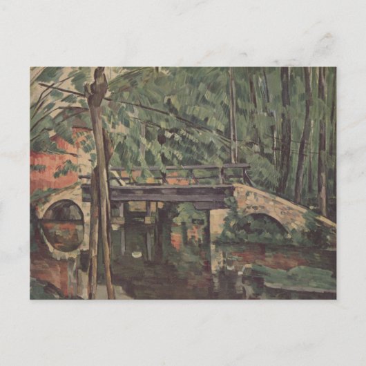 Maincy Bridge - Paul Cezanne - c1880 Feestdagenkaart (Voorkant)