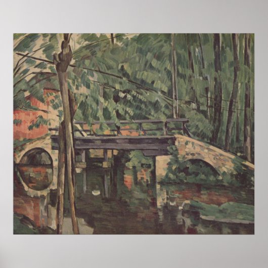 Maincy Bridge - Paul Cezanne - c1880 Poster (Voorkant)