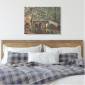 Maincy-brug - Paul Cezanne - c1880 Canvas Afdruk (Insitu (Slaapkamer))