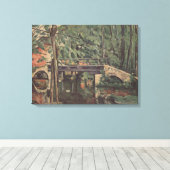 Maincy-brug - Paul Cezanne - c1880 Canvas Afdruk (Insitu (Houten vloer))