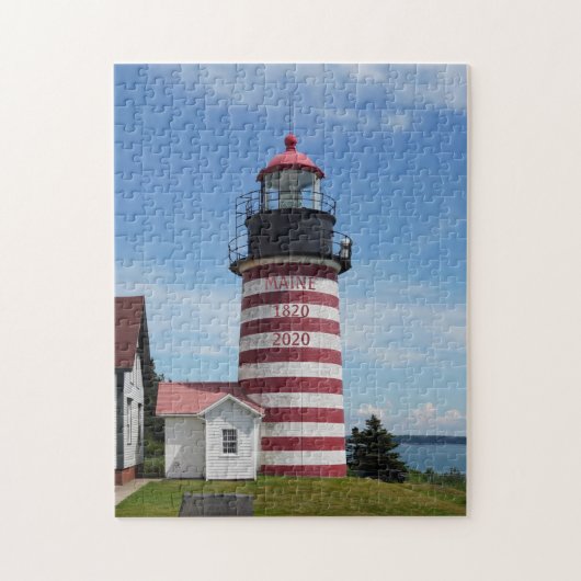 Maine1820 2020 Bicentennial Quoddy Lighthouse Legpuzzel (Verticaal)