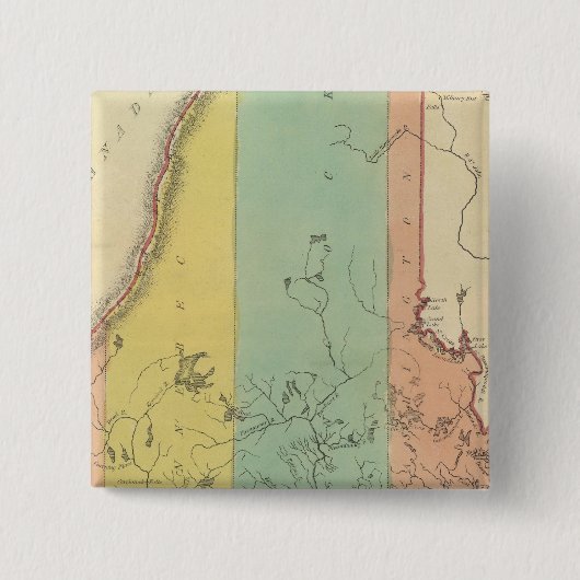 Maine 10 vierkante button 5,1 cm (Voorkant)