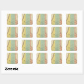 Maine 10 vierkante sticker (Vel)