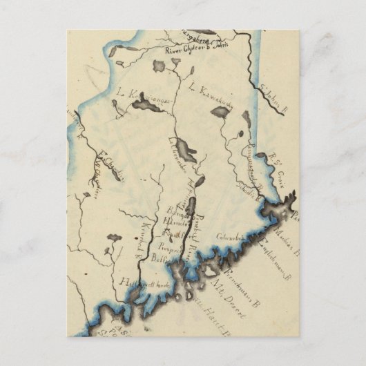 Maine 11 briefkaart (Voorkant)