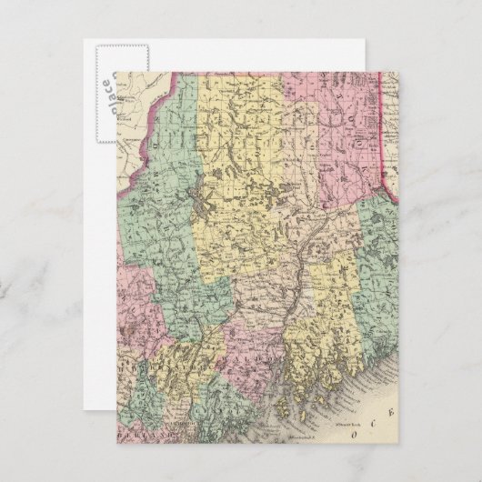 Maine 14 briefkaart (Voorkant / Achterkant)