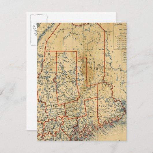 Maine 18 briefkaart (Voorkant / Achterkant)