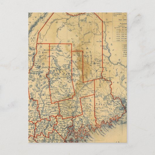 Maine 18 briefkaart (Voorkant)