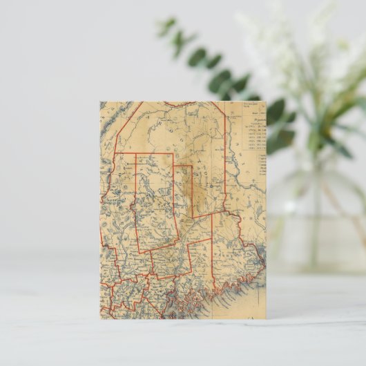 Maine 18 briefkaart (Staand voorkant)