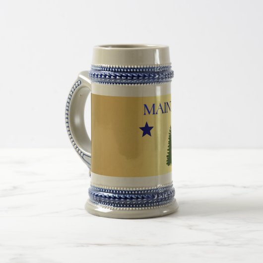 Maine 1901 vlag bierpul (Voorkant links)