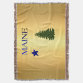 Maine 1901 vlag deken (Voorkant Verticaal)
