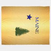Maine 1901 vlag fleece deken (Voorkant (Horizontaal))