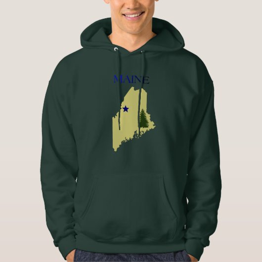 Maine 1901 vlag hoodie (Voorkant)