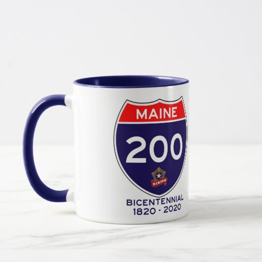 Maine 200th Jubileum Bicentennial Mok (Links)