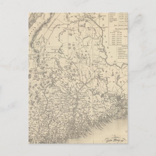 Maine 4 briefkaart (Voorkant)