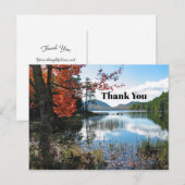 Maine Acadia meer landschap foto dank je wel Briefkaart (Voorkant / Achterkant)