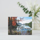 Maine Acadia meer landschap foto verjaardag Briefkaart (Staand voorkant)