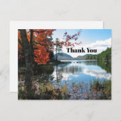 Maine Acadia meer landschapsfoto Dank u Briefkaart (Voorkant / Achterkant)