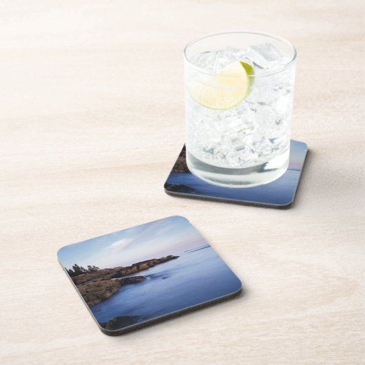 Maine, Acadia National Park, Moonset Bier Onderzetter (Rechterzijde)