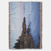 Maine, Acadia National Park, Moonset Deken (Voorkant Verticaal)