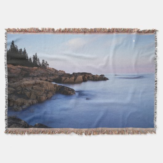Maine, Acadia National Park, Moonset Deken (Voorkant)