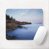Maine, Acadia National Park, Moonset Muismat (Met muis)