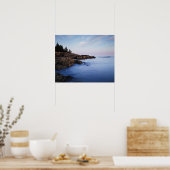 Maine, Acadia National Park, Moonset Poster (Keuken)