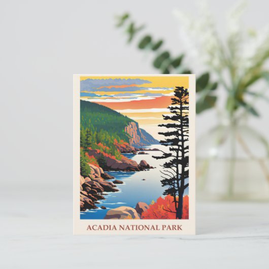 Maine  Acadia National Park Travel Briefkaart (Staand voorkant)