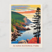 Maine Acadia National Park Travel Briefkaart (Voorkant)