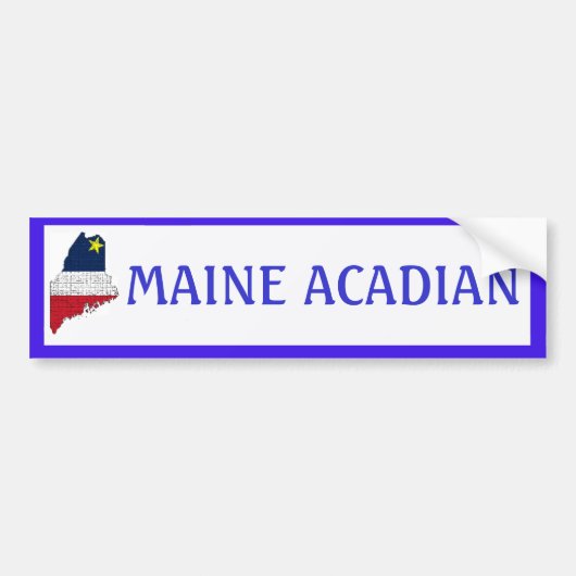 Maine Acadian Bumpersticker (Voorkant)