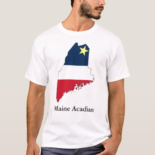Maine Acadian met tekst T-shirt (Voorkant)