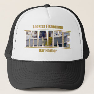 MAINE Afbeelding Text Series - Lobster Fisherman Trucker Pet