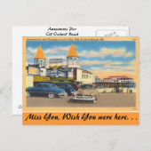 Maine, Amusements Pier, Old Orchard Beach Briefkaart (Voorkant / Achterkant)